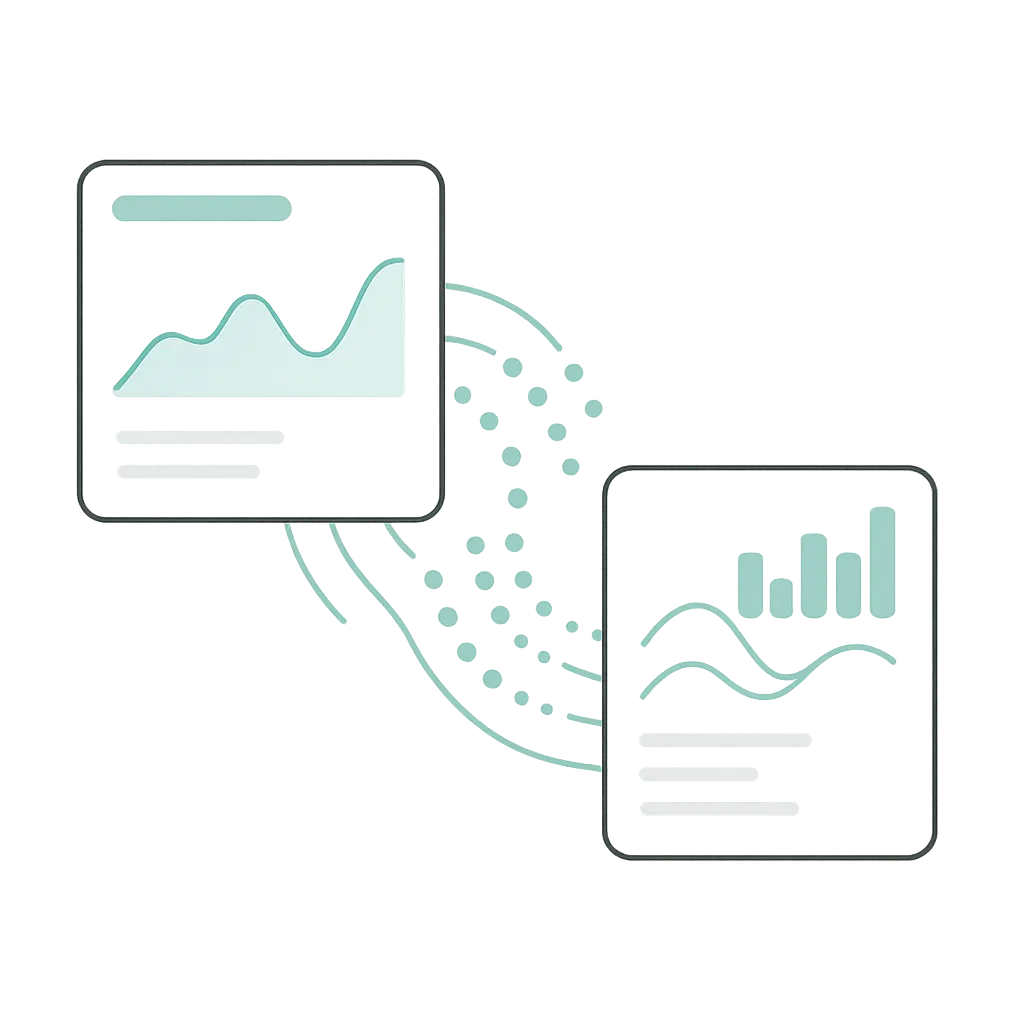 Dashboard mostrando integración de múltiples fuentes de datos